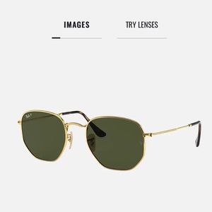 Ray-Ban RB3548N Hexagonal Flat Lenses Polarized Sunglasses